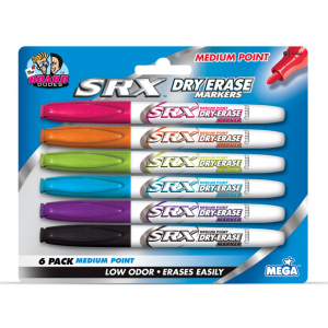 Markers- Dry Erase 6 pack